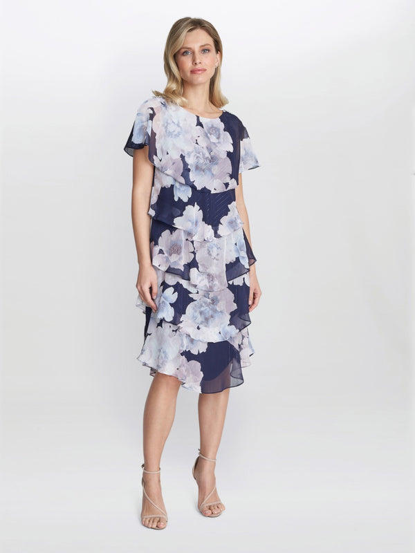 Hara Printed Tiered Dress