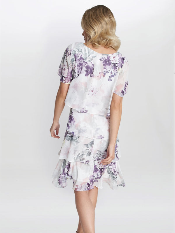 Kia Printed Tiered Dress