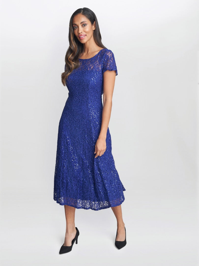 gina bacconi sequin dress Pat Sequin Maxi Dress Gina Bacconi