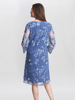 Savoy Embroidered Lace Mock Jacket With Jersey Dress