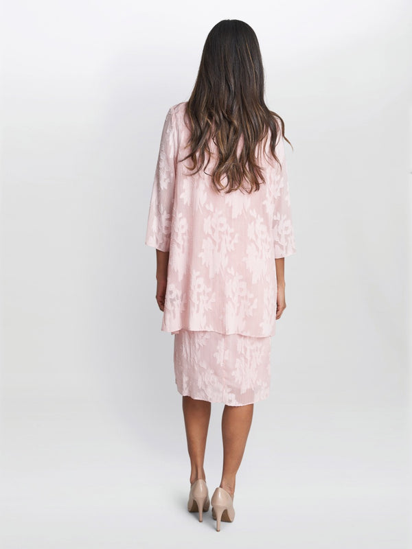 Gemma Chiffon Jacquard Dress & Jacket