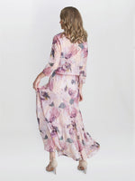 Nadia Midi Length Chiffon Printed Dress And Jacket