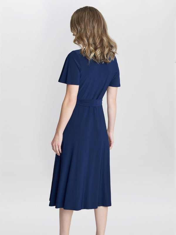 Donna Jersey Dress With Tie Belt