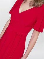 Donna Jersey Dress With Tie Belt