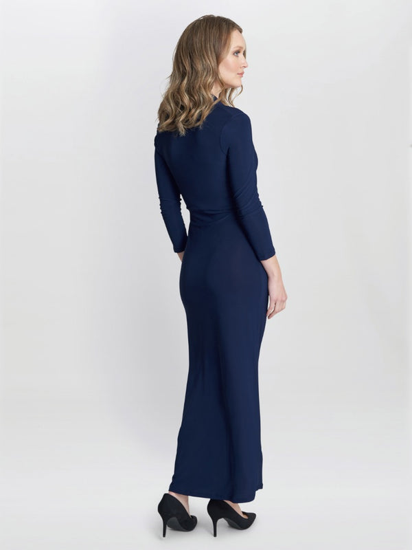 Hilary Jersey Wrap Maxi Dress