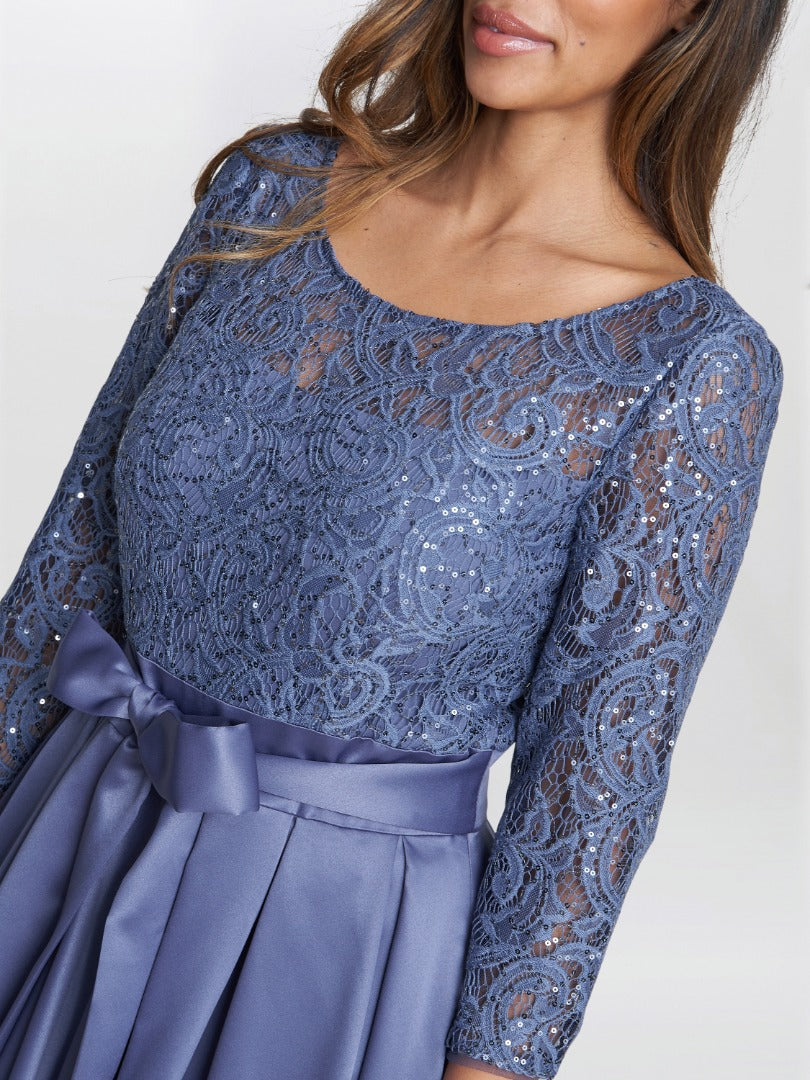 Leona Sequin Lace Dress – Gina Bacconi - Main Image