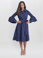 Melinda Taffeta Shirt Dress