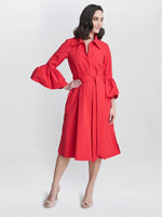 Melinda Taffeta Shirt Dress