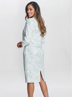 Eva Floral Jacquard Dress And Jacket