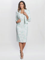 Eva Floral Jacquard Dress And Jacket