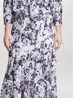 Rina Printed Midi Length Sleeveless Dress And Jacket