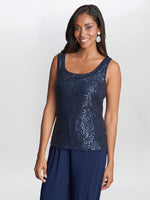 Marigot Sequin Top And Cascade Jersey Jacket Set