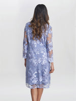 Savoy Embroidered Lace Mock Jacket With Jersey Dress