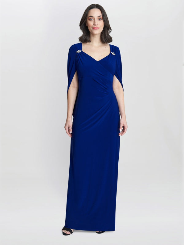 Jenna Draped Back Shoulder Maxi Dress