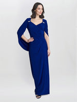 Jenna Draped Back Shoulder Maxi Dress