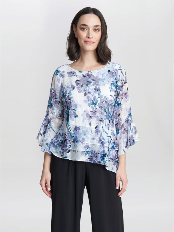 Philomena 3/4 Sleeve Printed Blouse