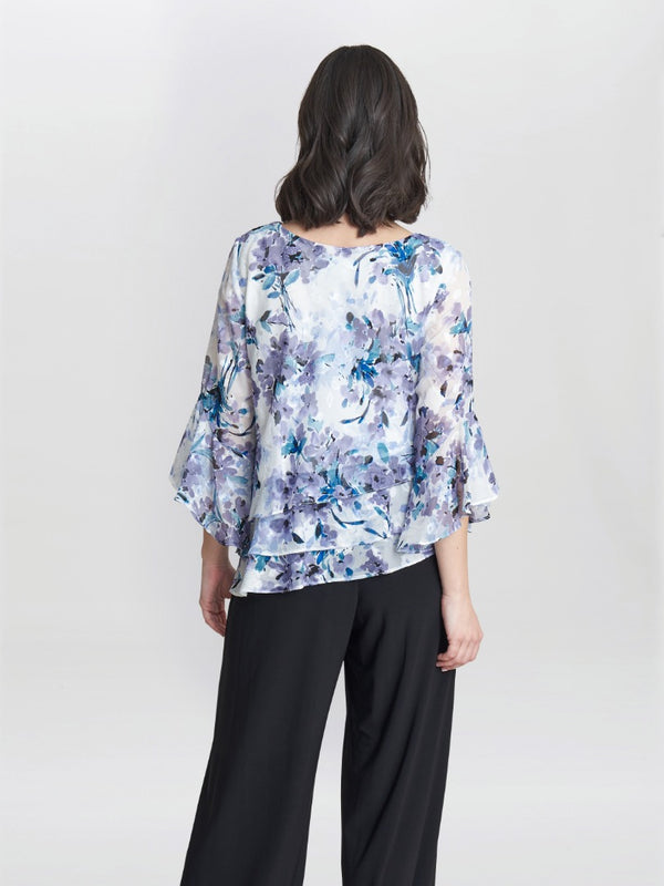 Philomena 3/4 Sleeve Printed Blouse