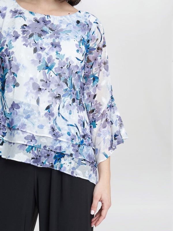 Philomena 3/4 Sleeve Printed Blouse