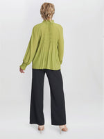 Delphine Pleat Frill Neck Blouse