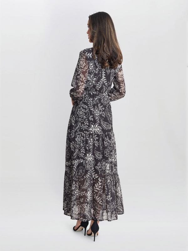 Iona Print Stand Collar Dress