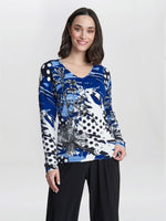 Marcella Floral Spot Print Diamante Jumper