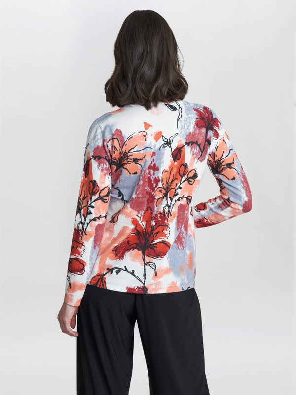 Rosa Holiday Floral Print Jumper