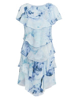 Rosanna Printed Tiered Dress With Shoulder Embellishment