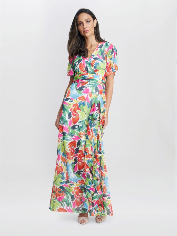 Poppy Printed Maxi Tiered Dress