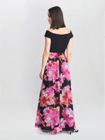 Ruth Printed Maxi Dress With Jersey Bodice