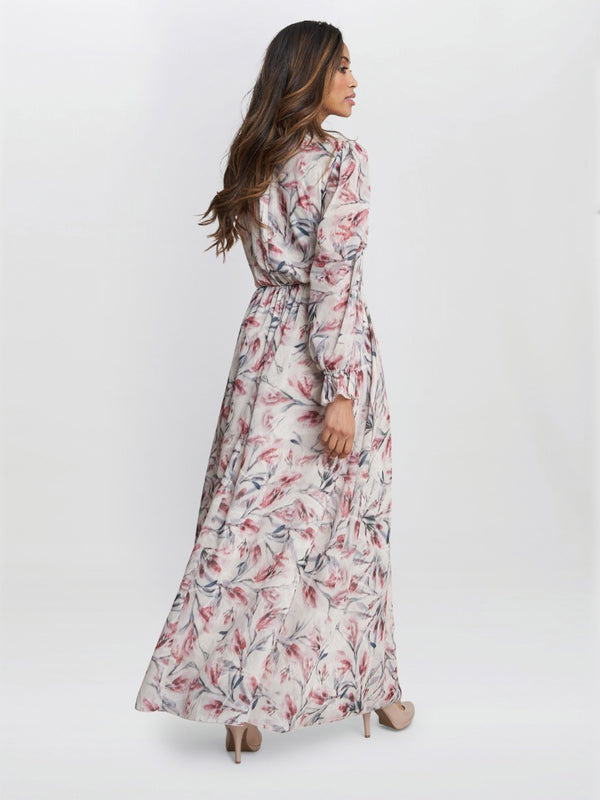 Thea Sheered Long Sleeve Dress