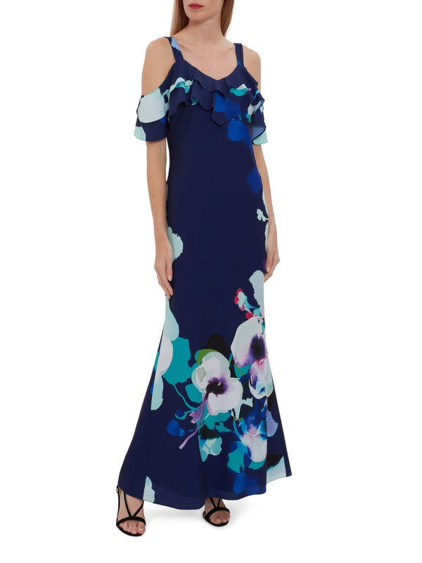 Gailyn Floral Crepe Maxi Dress