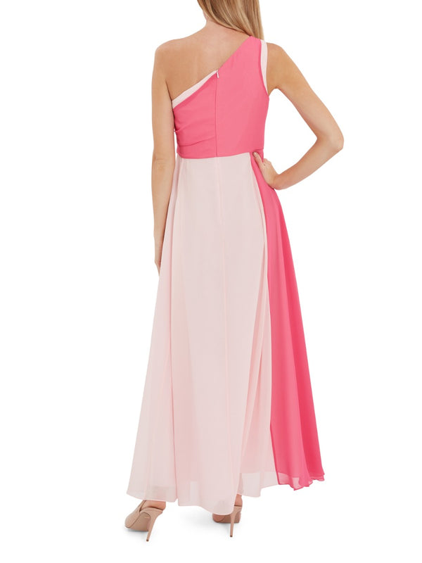 Doreen Colour Block Chiffon Maxi Dress