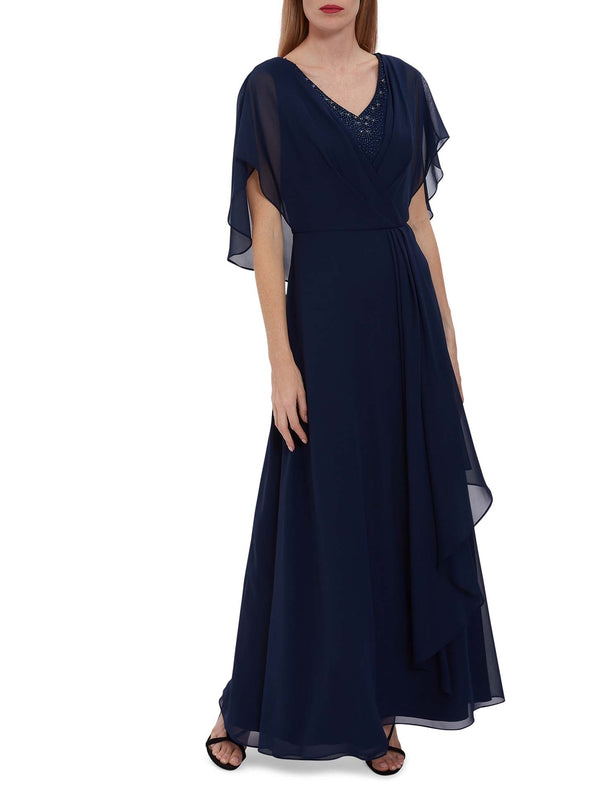 Maylee Maxi Dress With Beaded Neckline