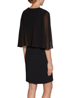 Chiffon Cape With Open Back Detail