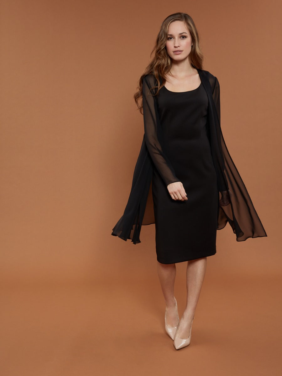 Long Chiffon Jacket – Gina Bacconi