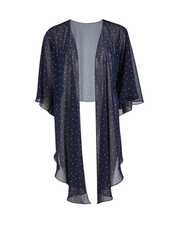 Spotted chiffon shawl