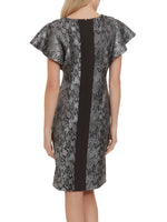 Joslyn Snake Jacquard Dress