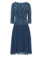 Albany Lace Dress with Chiffon Skirt