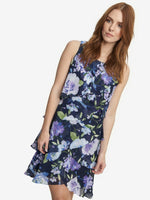 Hallie Floral Layered Chiffon Dress