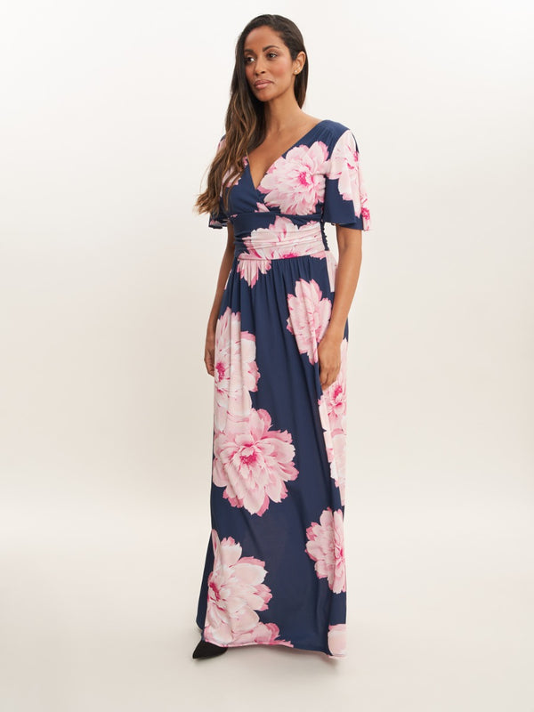 Berlin Multi Colored Floral Maxi Dress