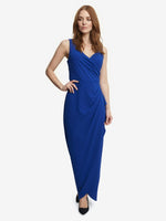 Neena V Neck Tulip Gown With Embellishment