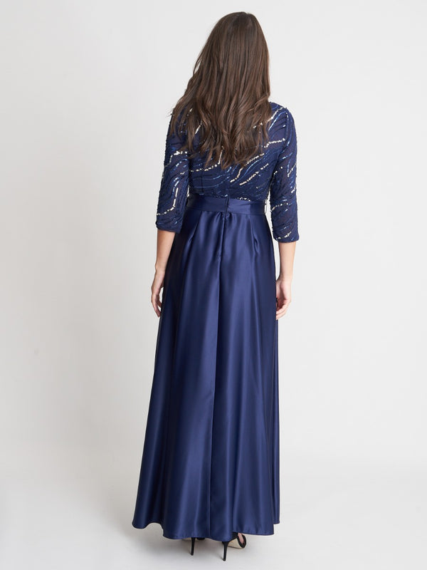 Freda Satin Ballgown Maxi Dress