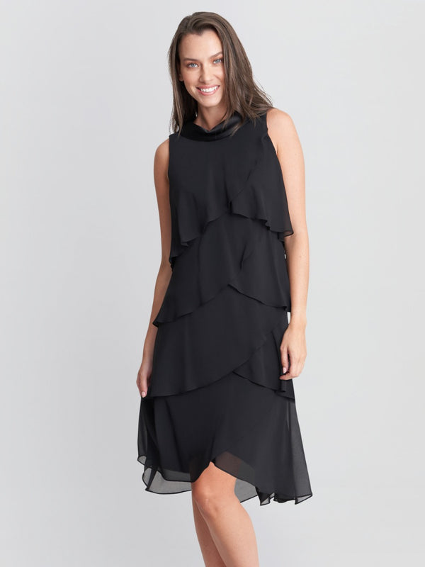 Lanie Tiered Chiffon Dress