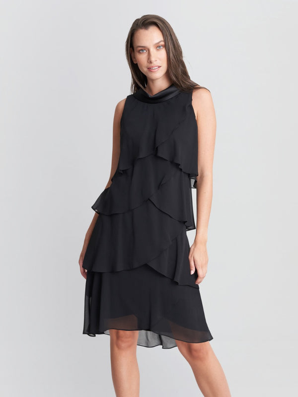 Lanie Tiered Chiffon Dress