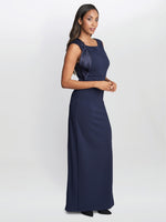 Merle Bow Shoulder Maxi Dress