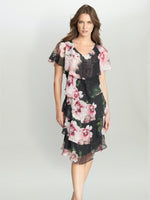 Olivie Printed Floral Tier Dress