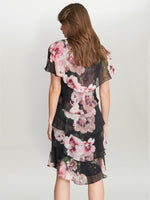 Olivie Printed Floral Tier Dress