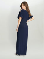 Pascale Long Knot Front Jersey Dress