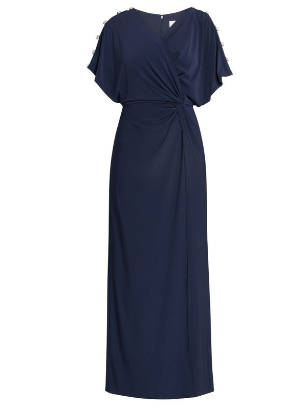 Pascale Long Knot Front Jersey Dress