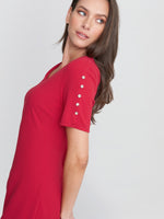 Reid Dress With Embellished Sleeves